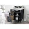 James Martin Vanities Brittany 30in Single Vanity, Black Onyx, w/ 3 CM Eternal Jasmine Pearl Quartz Top 650-V30-BKO-3EJP - alternate 4